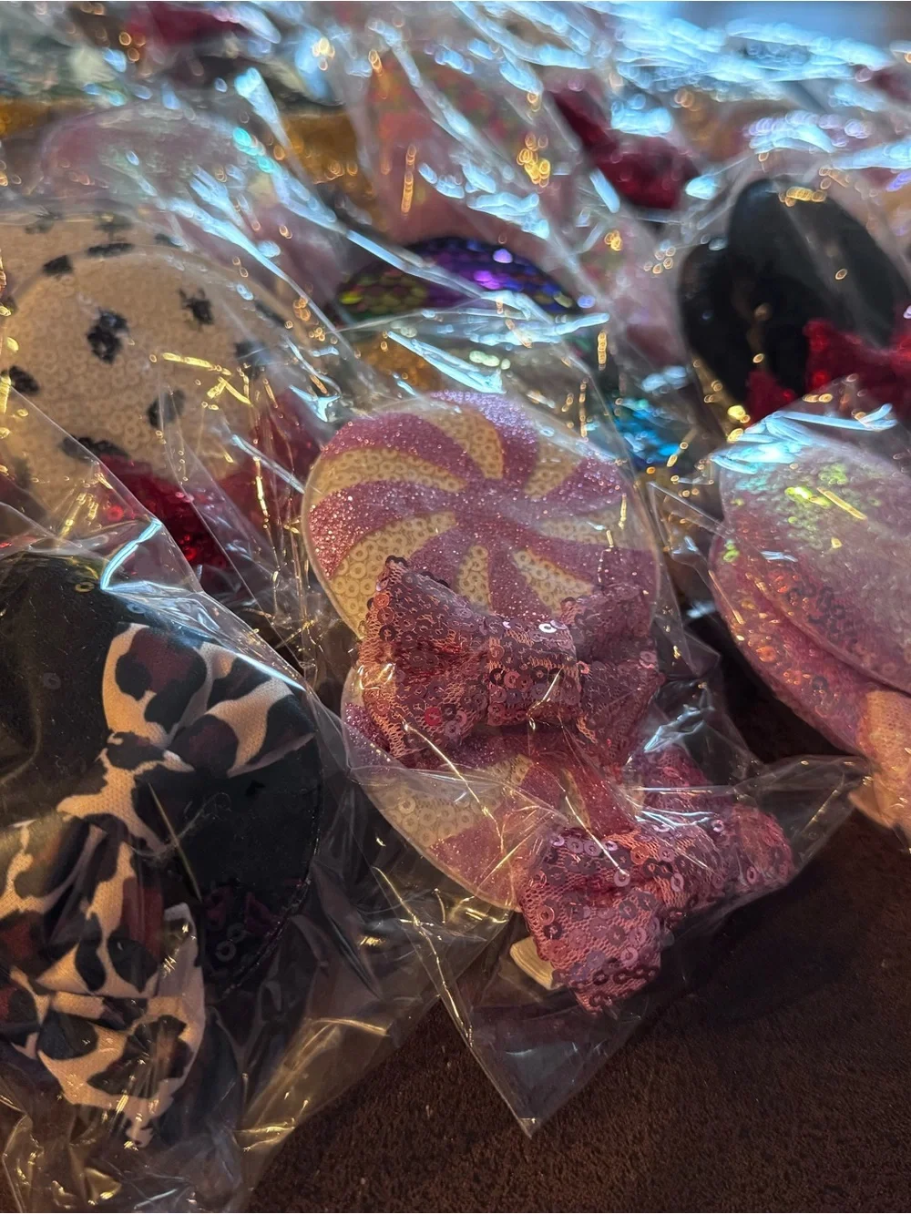 New! Bulk Lot of 29 Sets Minnie Ear Hair Clips with Bows-Wholesale Pricing